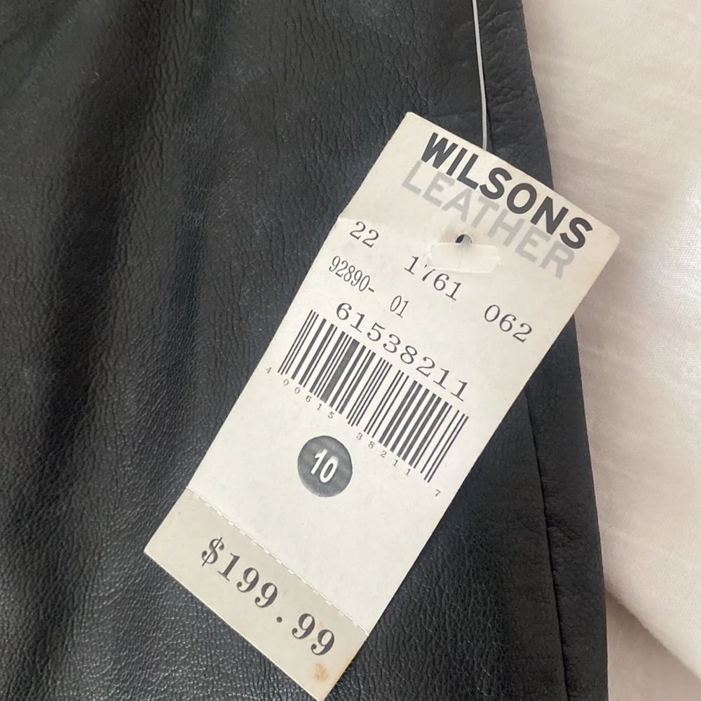 Wilson’s Leather black leather pants size 10 - Picture 4 of 4